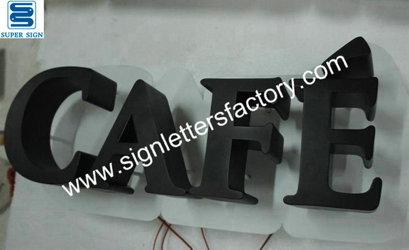 halo illuminate LED sign letters